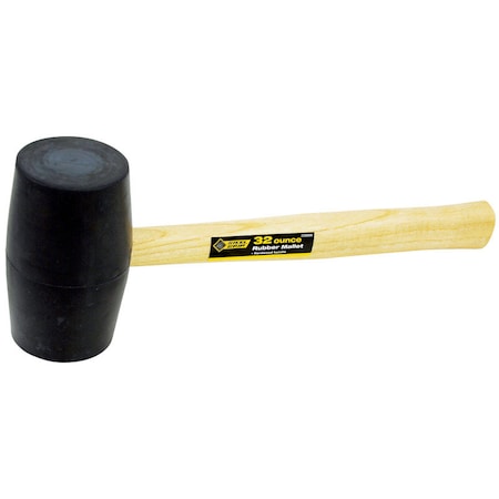 Steel Grip 32 oz Mallet Rubber Head Wood Handle 2260099
